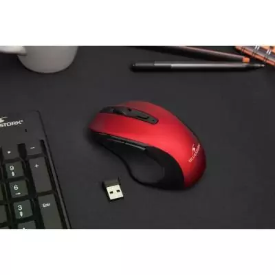 Souris Sans Fil - BLUESTORK - OFFICE 75 - Rechargeable - PC/MAC - Rouge Souris Sans Fil - BLUESTORK - OFFICE 75 - Rechargeable - PC/MAC - Rouge