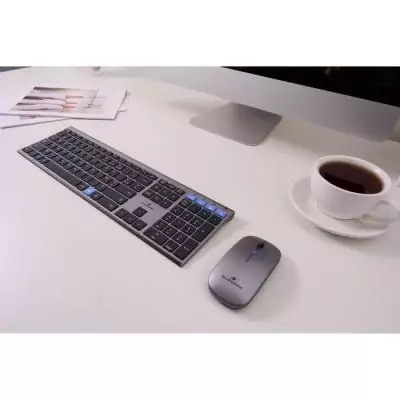 Clavier sans fil ultra-silencieux AZERTY - BLUESTORK - Touches ciseaux