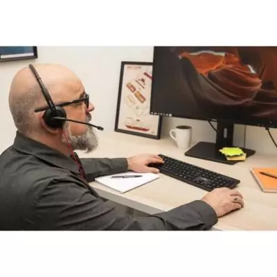 Casque-Micro BLUESTORK MC302 - Polyvalent pour Windows, Mac, Smartphone et Consoles - Télétravail Home Office