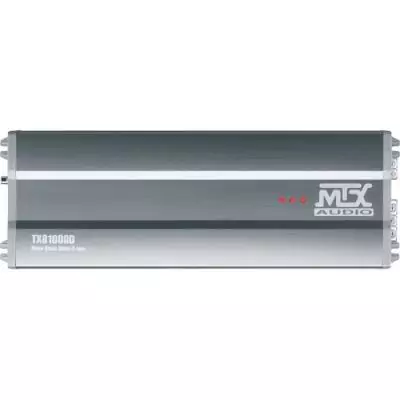 MTX TX81000D Amplificateur voiture Classe-D 1x1000W RMS @2O Télécommande EBC Filtres variables