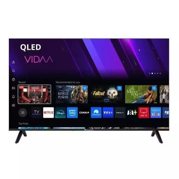 TV LED QLED - CONTINENTAL EDISON - 50“ (127 cm) - 3xHDMI - 2xUSB - Noir - CELED50SVQLD25B6