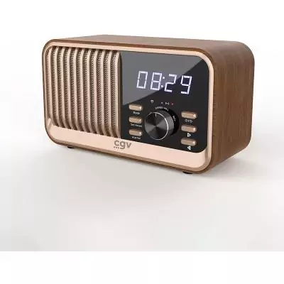 Radio FM portable - CVG - BeBop FM - Bluetooth - Batterie intégrée - Bois
