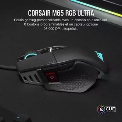 CORSAIR souris M65 RGB Ultra - Black (CH-9309411-EU2) CORSAIR souris M65 RGB Ultra - Black (CH-9309411-EU2)