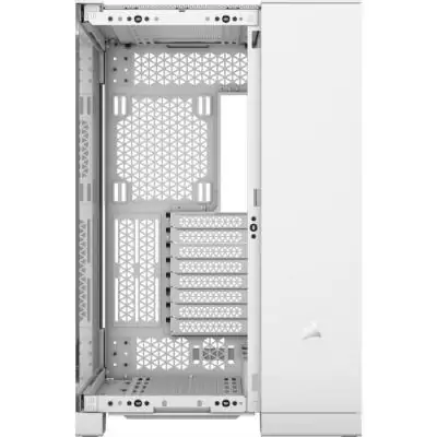 Boîtier PC CORSAIR 6500X Blanc - Design Dual Chamber en Verre Trempé