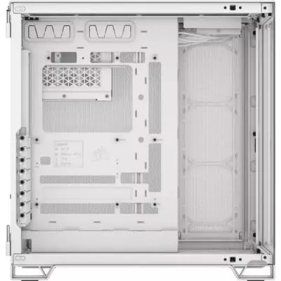 Boîtier PC CORSAIR 6500X Blanc - Design Dual Chamber en Verre Trempé
