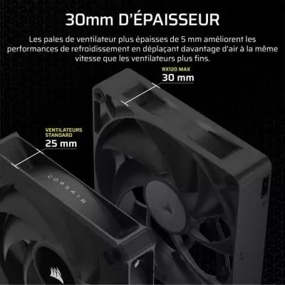 Refroidissement PC - CORSAIR - CO-9051042-WW - iCUE LINK RX120 Max Triple Fan