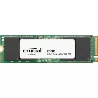 CRUCIAL - Disque SSD - E100 PCIe 4.0 Gen4 2280 NVMe M.2 SSD - 2 To