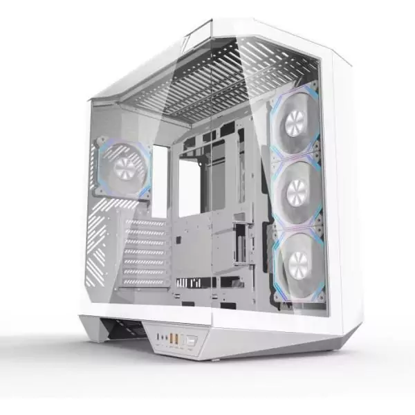 Boitier sans alimentation - Cube - Format ATX - DARKFLASH DY470 - Blanc