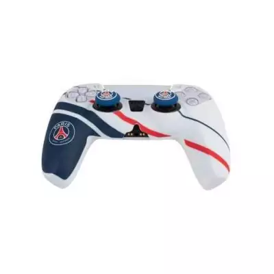 Coque de protection pour manette DualSense PS5 - KONIX Naruto Shippuden - Silicone - Appuie-pouces - Bleu, blanc et rouge