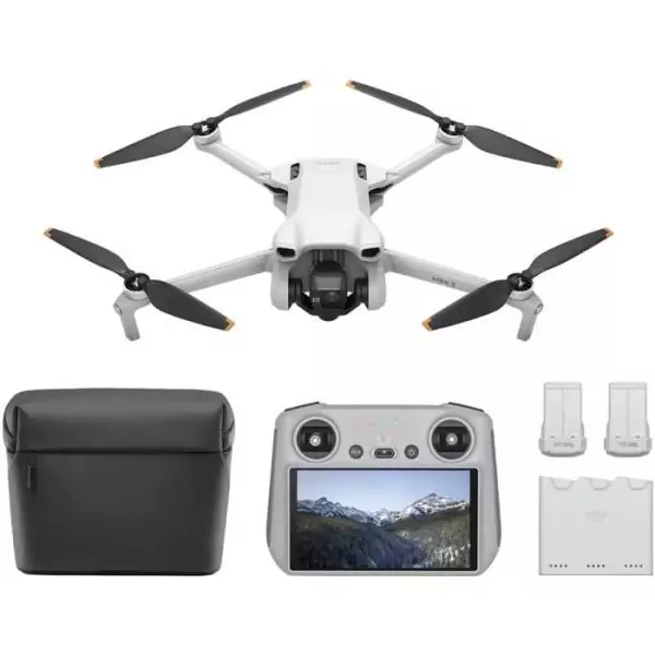 Drone - DJI - Mini 3 Fly More Combo - Avec radiocommande smart controller - Gris