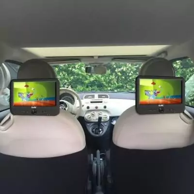 Lecteur DVD portable DJIX PVS906-50SM 9 - Double écran - Autonomie 2h - Noir Lecteur DVD portable DJIX PVS906-50SM 9 - Double écran - Autonomie 2h - Noir