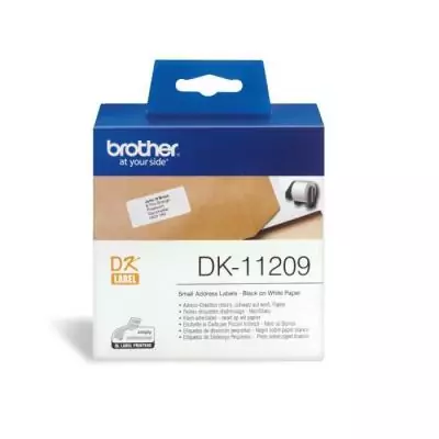 Étiquettes adresses BROTHER P-TOUCH DK-11209 - Pack de 800 étiquettes 29x62mm
