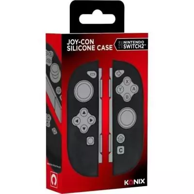 Coque de protection pour manettes Joy-Con - KONIX - Nintendo Switch 2 - Silicone - Antichoc - Anti-rayures - Anti-poussiere - No