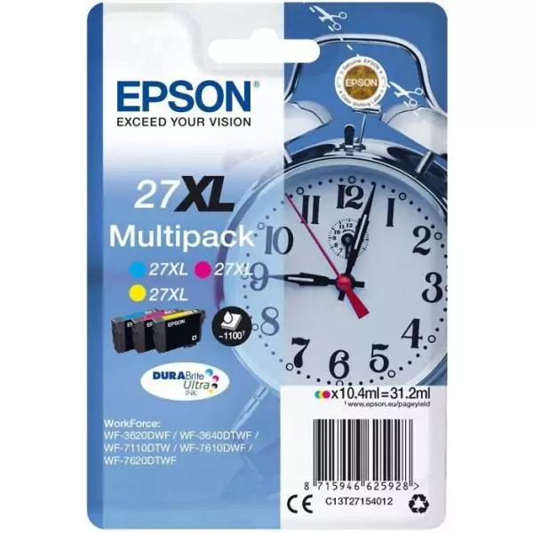 EPSON Multipack T2715 XL - Réveil - Cyan, Magenta, Jaune (C13T27154012)