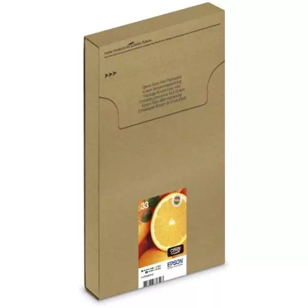 Cartouche imprimante - EPSON - 33 Claria C13T33374011 - Cyan, magenta, jaune, noir, photo noire - Pack de 5 - 24,4 ml