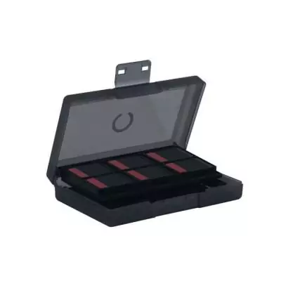 Boîtier de protection et transport - KONIX - Pour cartouches de jeux Nintendo Switch 2 - Antichoc - 24 rangements - Noir