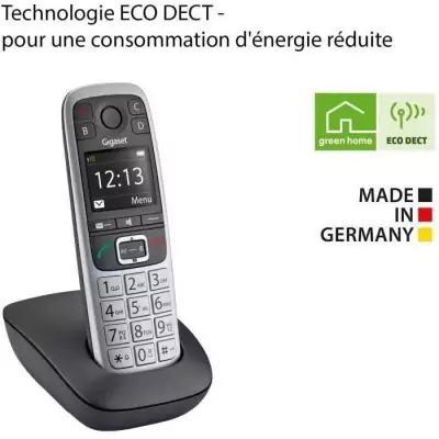 Gigaset Téléphone sans fil dect silver - giga e 560 silver Gigaset Téléphone sans fil dect silver - giga e 560 silver