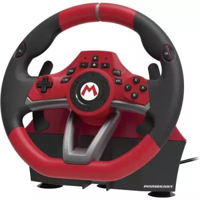Volant Mario Kart Racing Wheel Pro Deluxe - HORI - Pour Switch et PC - Rouge Volant Mario Kart Racing Wheel Pro Deluxe - HORI - Pour Switch et PC - Rouge