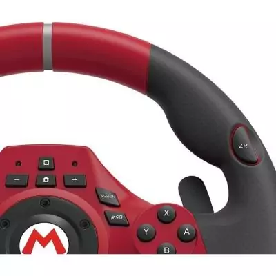 Volant Mario Kart Racing Wheel Pro Deluxe - HORI - Pour Switch et PC - Rouge Volant Mario Kart Racing Wheel Pro Deluxe - HORI - Pour Switch et PC - Rouge