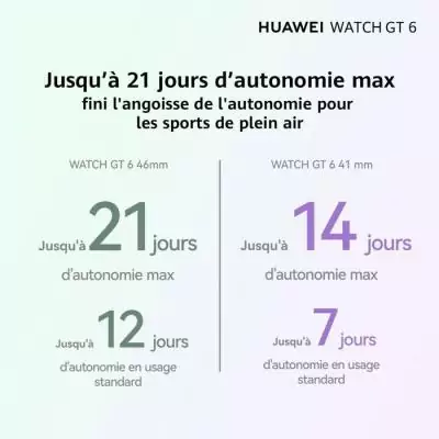 Montre connectée - HUAWEI - Watch GT6 - 41 mm - Or