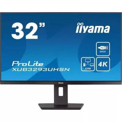 Ecran PC - IIYAMA - 32'' - UHD - 60Hz - Dalle IPS - 4ms - Ajustable en hauteur - XUB3293UHSN-B5