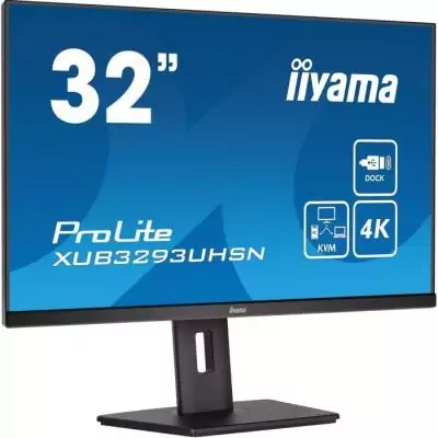 Ecran PC - IIYAMA - 32'' - UHD - 60Hz - Dalle IPS - 4ms - Ajustable en hauteur - XUB3293UHSN-B5