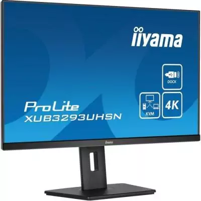 Ecran PC - IIYAMA - 32'' - UHD - 60Hz - Dalle IPS - 4ms - Ajustable en hauteur - XUB3293UHSN-B5