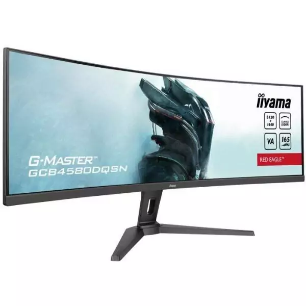 Ecran PC Gamer Incurvé - IIYAMA - 45 - DQHD - 165Hz - Dalle VA - 0,8ms - Ajustable - GCB4580DQSN-B1
