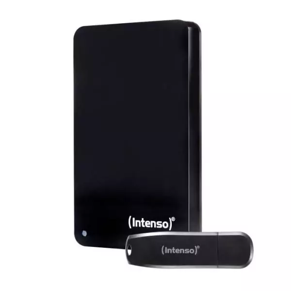 Disque dur 2,5 portable - HDD 3.2 + USB - INTENSO - 2 To + 64 Go