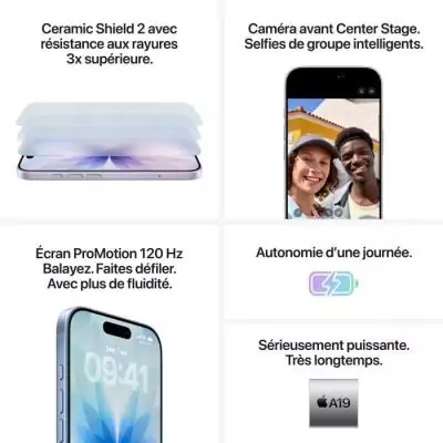 Nouveau APPLE iPhone 17 256Go Noir: performant et stylé
