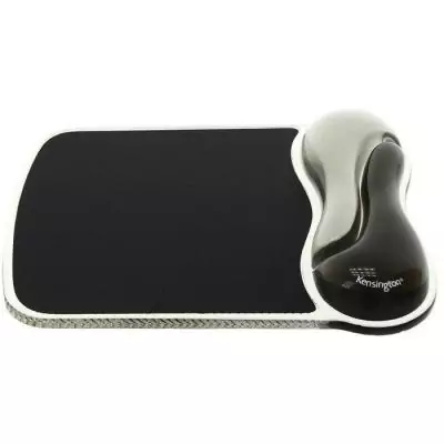 Kensington, Tapis de souris avec repose-poignet, Duo gel, Noir et fumé Kensington, Tapis de souris avec repose-poignet, Duo gel, Noir et fumé