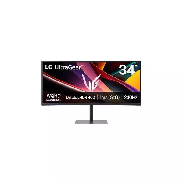 Ecran PC Gamer Incurvé - LG - 34'' - 240Hz - Dalle VA - 1ms - 34G630A-B