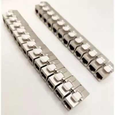 Pack de 24 noyaux keystone RJ45 Cat.6a - LINEAIRE - PR24AS24 - Court - Blindé