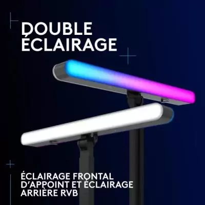 Ring Light gamer - Filaire - Logitech G - Litra Beam LX - USB - LED RVB - Noir Ring Light gamer - Filaire - Logitech G - Litra Beam LX - USB - LED RVB - Noir