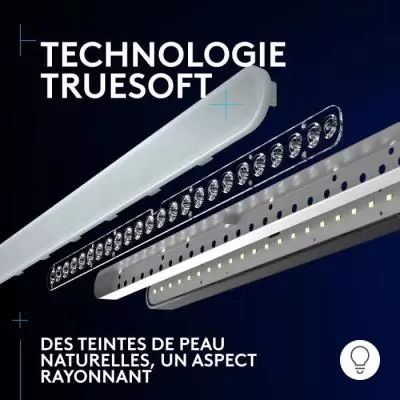 Ring Light gamer - Filaire - Logitech G - Litra Beam LX - USB - LED RVB - Noir Ring Light gamer - Filaire - Logitech G - Litra Beam LX - USB - LED RVB - Noir