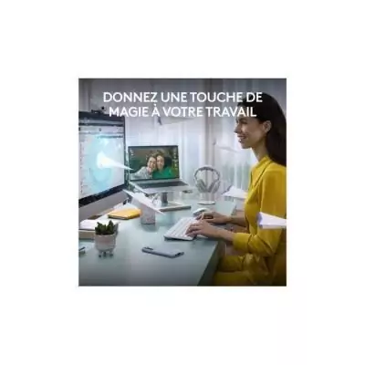 Ensemble Clavier Souris - Sans fil - Logitech - MK950 Signature - AZERTY - Blanc Ensemble Clavier Souris - Sans fil - Logitech - MK950 Signature - AZERTY - Blanc