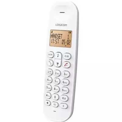 Téléphone fixe sans fil - LOGICOM - DECT ILOA 155T SOLO - Blanc - Avec répondeur