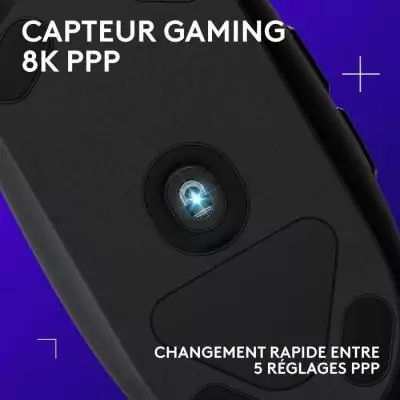 Souris gaming filaire Logitech G203 - Design noir