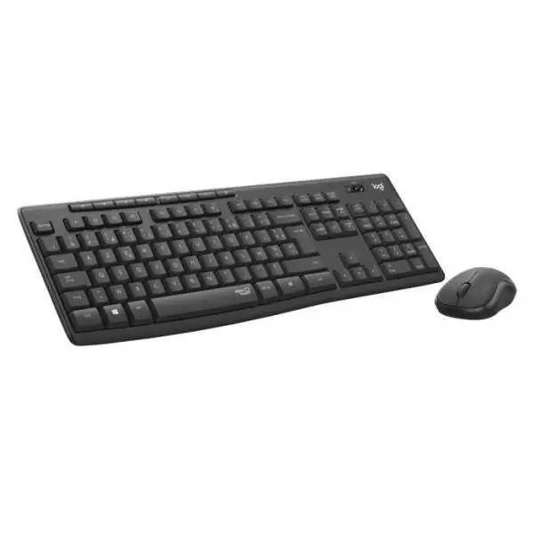 Ensemble Clavier Souris - Sans fil - Logitech - MK295 - AZERTY - Noir