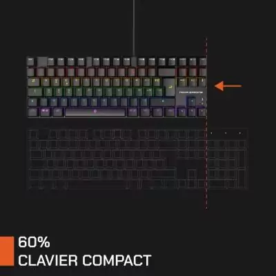 Clavier gamer - Mécanique - Nova Gaming - Sculptor - TKL - LED RGB
