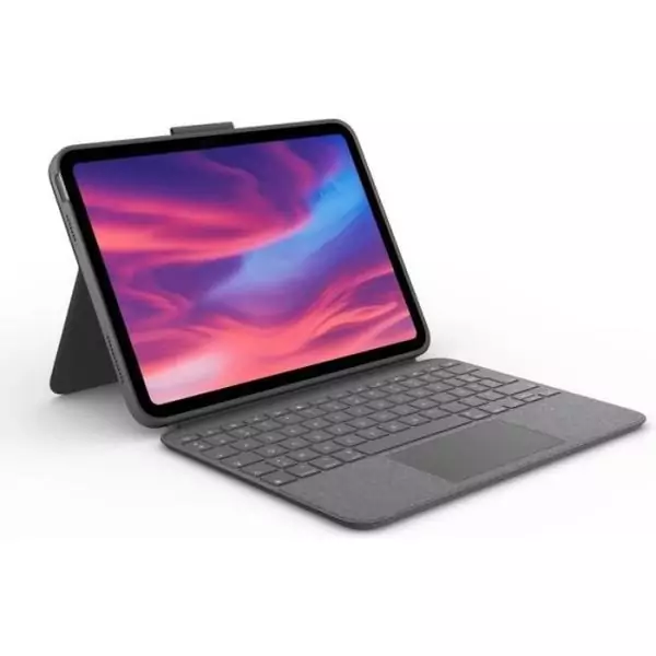 Etui clavier - Logitech - Combo Touch - AZERTY - Pour iPad (10e génération) - Gris