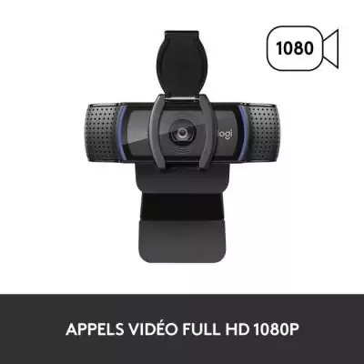 Webcam - Full HD 1080p - Logitech - C920 S - Microphone intégré