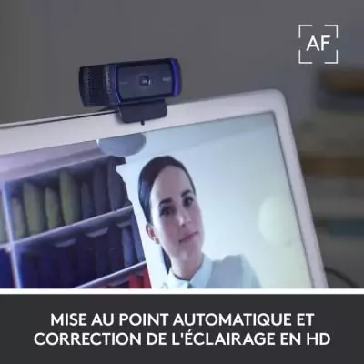 Webcam - Full HD 1080p - Logitech - C920 S - Microphone intégré