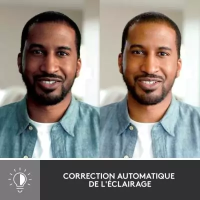 Webcam - Full HD 1080p - Logitech - Brio 500 - Microphone intégré - Graphite