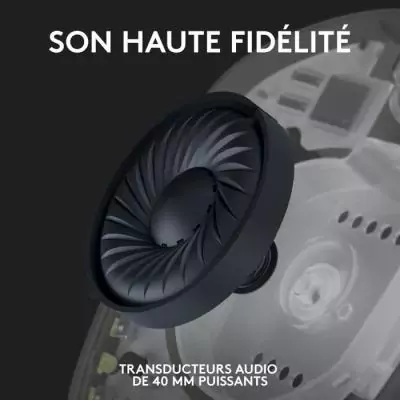 Casque gamer sans fil Logitech G435 Lightspeed - Écoutez et jouez sans limites!