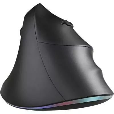 Souris filaire ergonomique verticale - Bluestork - ERGO LUMI FILAIRE - Prévention syndrome souris - Noir