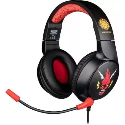 Casque gaming circum-aural - Filaire - Konix - Stranger Things - PC, PS5, Switch 2 et Xbox - Microphone - Câble 1,5 m