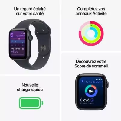 Apple Watch SE 3 GPS 40mm Starlight Aluminium - Sport Band S/M Montre Connectée Apple Watch SE 3 GPS 40mm Starlight Aluminium Ap Apple Watch SE 3 GPS 40mm Starlight Aluminium - Sport Band S/M Montre Connectée Apple Watch SE 3 GPS 40mm Starlight Aluminium Ap