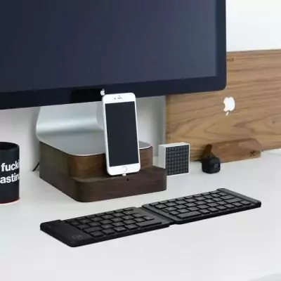 Clavier bluetooth pliable - MOBILITY - Noir - Azerty Clavier bluetooth pliable - MOBILITY - Noir - Azerty