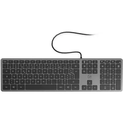 Clavier filaire Slim en métal - MOBILITY LAB - Gris spatial - AZERTY